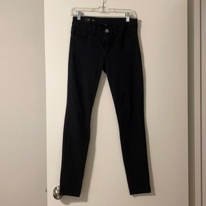 Women’s black stretch skinny jeans, size 4